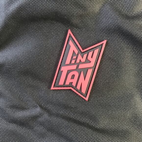 TinyTAN New Basic Black Backpack With Chibi Characters Based On BTS MIC Drop - Picture 3 of 6